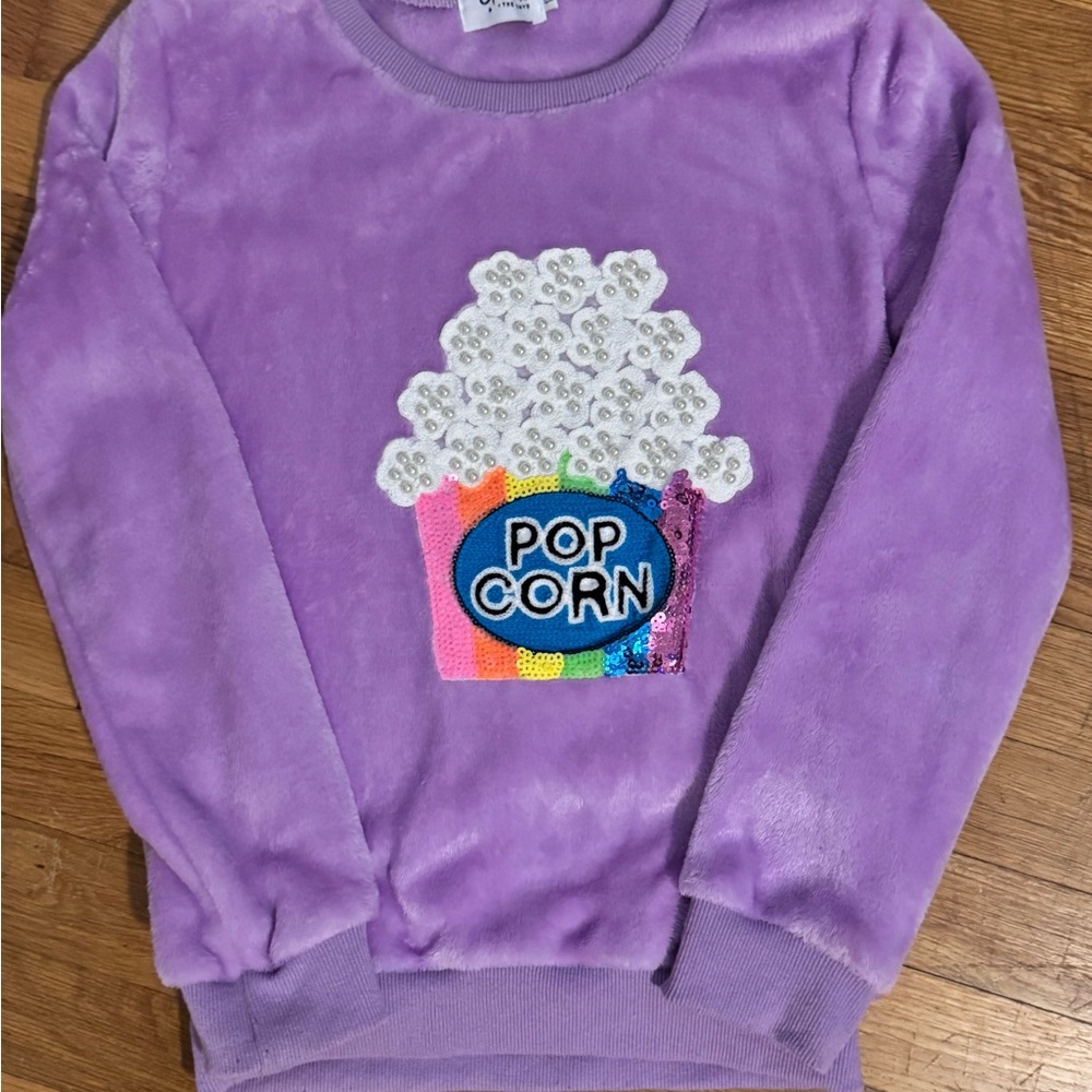 Lola + The Boys Lavender Fleece Top